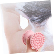 1pc escova de limpeza de silicone de duas faces esfoliando rosto manual