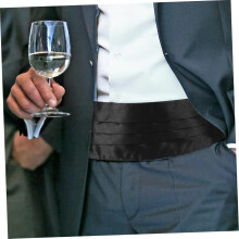 Set di papillon e cintura da uomo eleganti, fazzoletto da taschino per smoking da matrimonio e occasioni speciali.