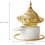 Κεραμικό κερί Tealight, διακοσμητικό θυμιατήριο, ευρωπαϊκό στυλ, χρυσό μέταλλο 2