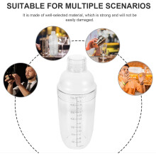 700-ml-Cocktailshaker aus Kunststoff mit guter Dichtungstechnologie und einfacher Bedienung