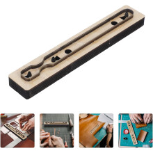 Matrice de découpe pour porte-clés en cuir, moule pour loisirs créatifs en cuir, gabarit en bois