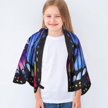 Sciarpa con ali di farfalla per bambini e bambine, costume da fiaba, double face, per Halloween, travestimenti e giochi, accessori per costume.