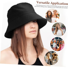 Damen-Baumwoll-Bucket-Hat, Angelhut, Kappe, Sonnenschutz für Strand und Reisen
