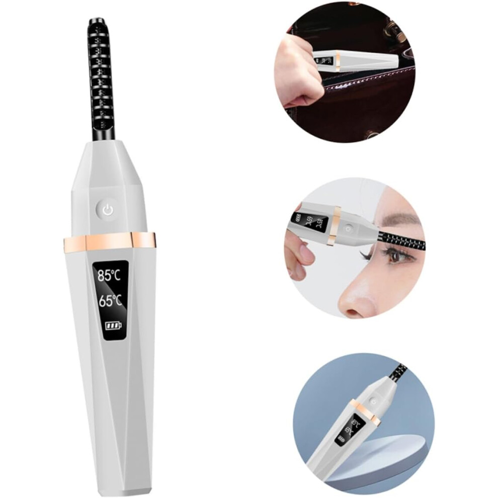 Hkhbjs Electric Eyelash Curler Heating Styling Tool For Makeup Charging Eyelash Curler For Diy Lashes At Home