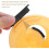 Scaune din plastic cu desene animate, pachet de 2, ușor de depozitat, nedeformabile, galbene 8