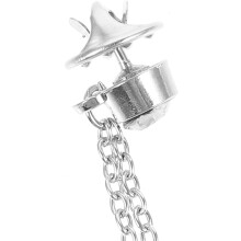 Zilveren kroonketting reversspeld decoratieve broche voor heren, vintage pakbroche voor formele herenkleding