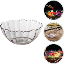 Salatschüssel aus Acryl für Zuhause und Gastronomie, 14,8 cm, robuste Obstschale mit elegantem Aussehen