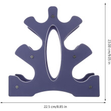 Dobbeltsidig plastmanualstativ galvanisert ABS-holder for 6 håndvekter