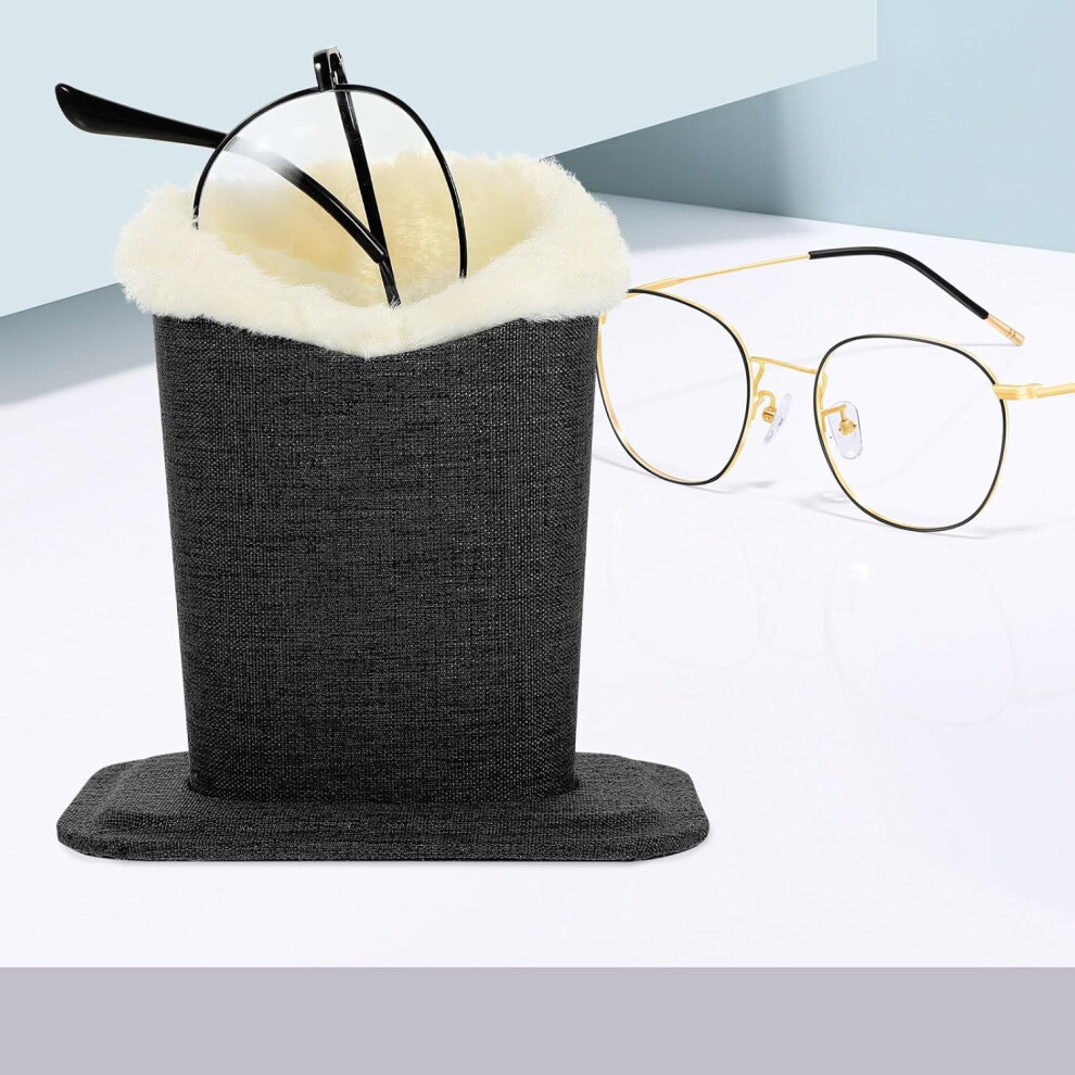 Hkhbjs Eyeglass Plush Holder Linen Fabric Glasses Stand For Organizing Sunglasses On Nightstands