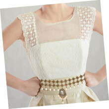 Exotischer Boho-Taillengürtel mit Quasten, Retro-Ethno-Strass-Geometrie-Design