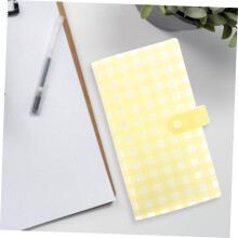 Mrożony mini organizer na karty fotograficzne, 240 przegródek, wizytownik 6x9 cm, żółty