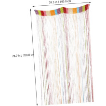 Cortina de ușă cu șnur colorat, separator cu ciucuri, fabricată din poliester rezistent