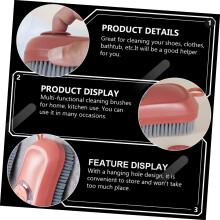 Automatic Liquid Shoe Brush Cleaning Easy Removable Household Scrubber