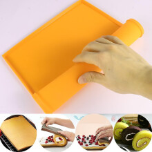 Tapis de cuisson antiadhésif en silicone pour gâteaux roulés avec moule double face