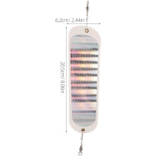 Pesca Flasher Dodger Abs Trolling Lure para água salgada e água doce Bass Salmon Halibut Fishing