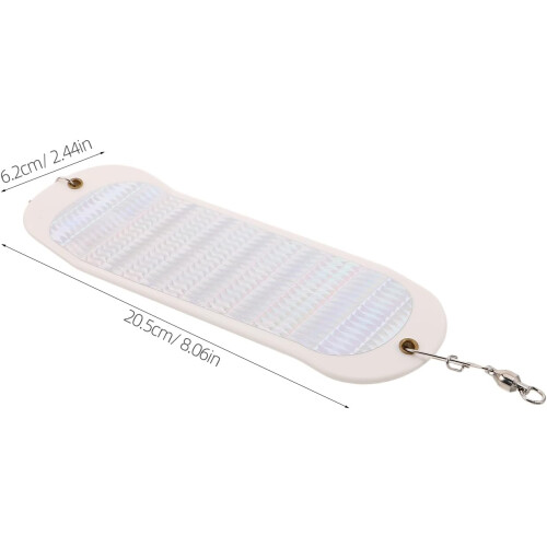 Esca da traina Flasher Dodger Abs per pesca in acqua salata e dolce di spigole, salmoni e halibut.