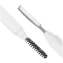Pettine a doppia estremità per sopracciglia e spazzolina per ciglia, piccolo design a spirale con denti fini in acciaio.