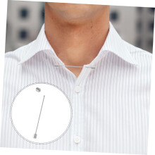 Homens gravata pino colar ficar barra com parafuso espiral fecho durável para segura gravata anexo acessório elegante para uso formal do dia a dia