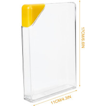 Garrafa de água plana 450ml com tampa triangular, copo de chaleira de viagem de plástico amarelo para homens e mulheres