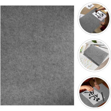 Covoraș de birou din pâslă pentru caligrafie, gri, 50x70cm, grosime 5 mm, pernă de scris pentru pictură chinezească