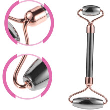 3pcs Natural Stone Face Roller for Skin Care Double-head Massaging Roller for Facial Relaxation and Gua Sha