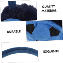 Three-Dimensional Soccer Shape Earmuff Warm Boys and Girls Earmuff Acrylic Wool Ear Warmer