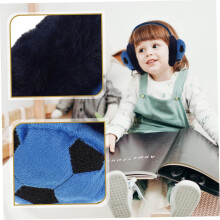 Forma de futebol tridimensional Earmuff Meninos quentes e meninas Earmuff lâna acrílica aquecedor de ouvidos