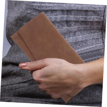 Elegante carteira Pu couro artificial envelope dinheiro bolsa para homens mulheres retro embreagem bolsa organizador titular