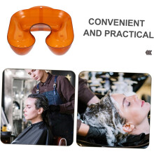 Hair Perm Tray and Neck Support Hairdressing Medicine Tray Brown Shoulder Rest