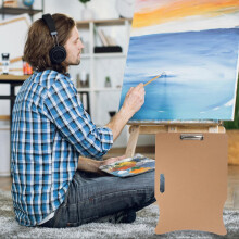 Portable Drawing Board Sketch Pad for Artists Lightweight Wooden Board Clip