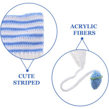 Niedliche Strickmütze mit Katzenohren für Damen, warm und stylisch, Unisex-Mütze mit Ohrenschützern für kaltes Wetter