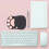 Pata de gato Silicone Mouse Pad com apoio ao pulso 3D ergonômica mesa mouse mat 2
