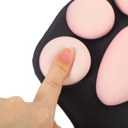 Pata de gato Silicone Mouse Pad com apoio ao pulso 3D ergonômica mesa mouse mat 2