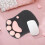 Pata de gato Silicone Mouse Pad com apoio ao pulso 3D ergonômica mesa mouse mat 5