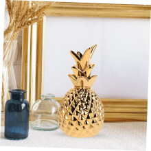 Abacaxi bandeja ornamentos cerâmica Trinket prato para armazenamento abacaxi servindo bandeja como placa decorativa