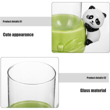 Keramik-Panda-Hydroponik-Blumenvase, Wasserpflanzendekoration, Frischblumenpräsentation erforderlich