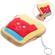 Porte-monnaie en forme de frites, portefeuille mignon et adorable pour filles, pochette porte-clés unique à utiliser comme accessoire de sac à dos