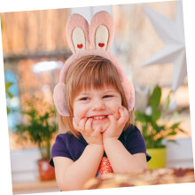 Girls Fuzzy Earmuffs Boys and Girls Warm Ear Covers Plush Ear Protector Rabbit Muffs Winter