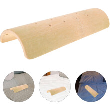 Tragbares Entspannungskissen aus Bambusholz mit fester Nackenstütze für Zuhause und Sauna
