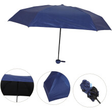 Mini guarda-chuva compacto design dobrável leve para proteção UV de viagem bloqueio do sol e da chuva para uso diário