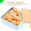 Square Metal Cookie Tin Box Lid for Present Giving, 1pcs Baking Packaging Storage Container 3