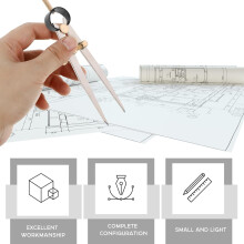 2 Stück DIY-Lederhandwerks-Markierungslehren mit flachen Kupferfüßen, 6-Zoll- und 8-Zoll-Lederhandwerkszirkel