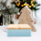 Square Metal Cookie Tin Box Lid for Present Giving, 1pcs Baking Packaging Storage Container 4