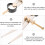 2pcs DIY couro artesanato marcação medidores pés planos de cobre, 6 polegadas e 8 polegadas Leathercraft bússolas 6