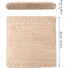 Stroh-Futon-Anbetungsmatte, Meditationsmatte, bequem, druckbeständig, kreativer quadratischer Sitz