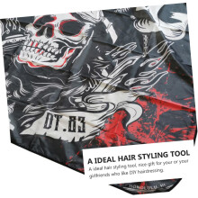 1 Stück Haarfärbeumhang, antihaftbeschichtete Haarschneideschürze und atmungsaktiver Friseurschal