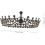 1pc estilo barroco coroa nupcial elegante strass cabeçalho 2