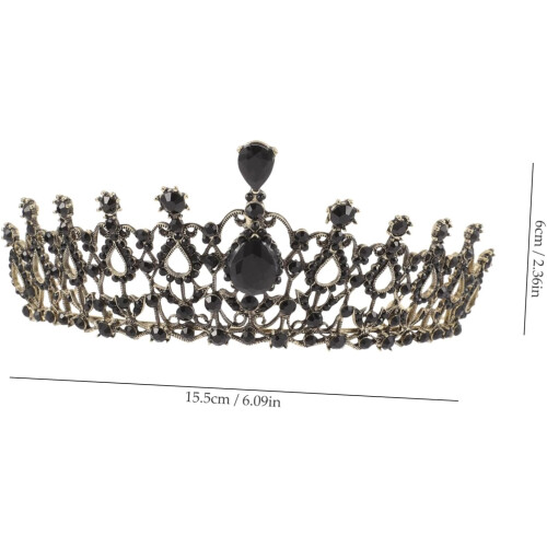 1 Stück elegante Brautkrone im Barockstil mit Strasssteinen 1