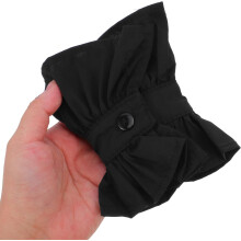 Col et poignets amovibles de style vintage plissé pour femme, en dentelle.