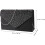 Pochette da sera con strass in seta, ideale per matrimoni formali e feste di gala. 1